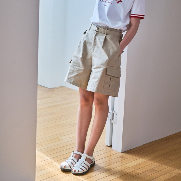 코인코즈 포켓 벨트 5부 코튼 팬츠DW5ML181 2170218