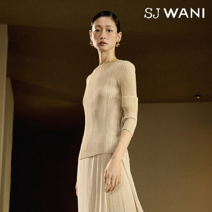 SJ와니 25SS 플리츠 시어블라우스 1종