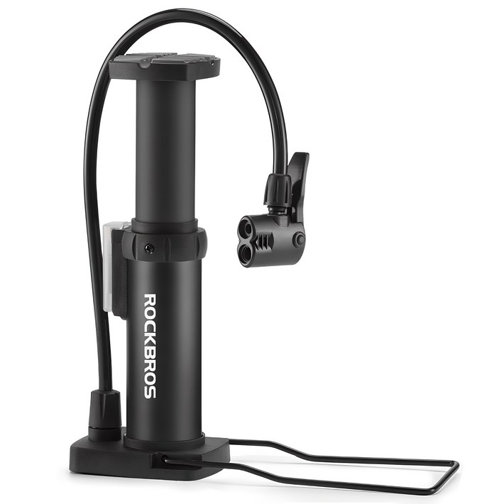 락브로스 휴대용 미니 풋 자전거 발펌프 4522L