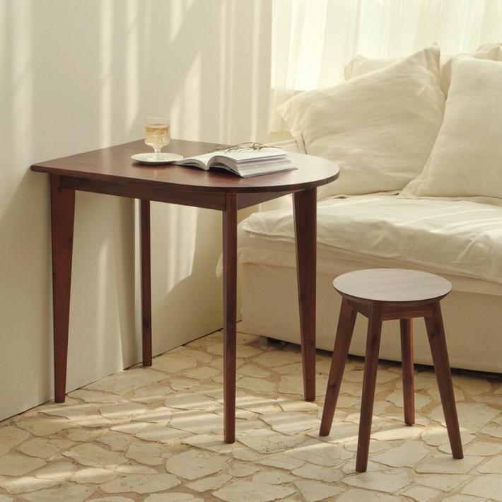 이노센트 씬 원목 반원 식탁 테이블 i104685