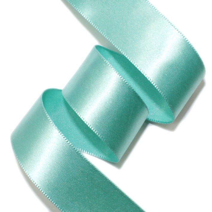리본벨리 공단리본 넓이 10mm,15mm,20mm,25mm 길이 50y45m, 25mm, 민트