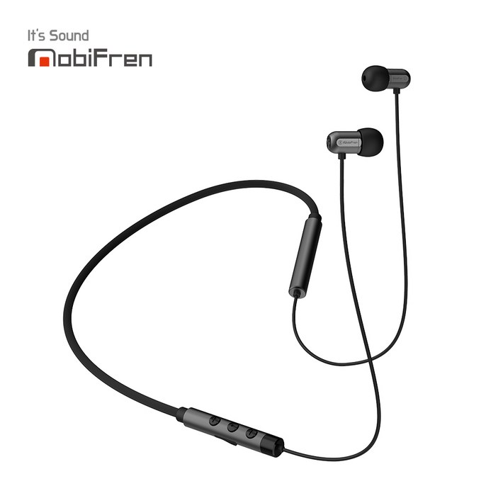 모비프렌 플렉스E 넥밴드 이어폰 MFBNB5100S, 티타늄 그레이, 모비프렌 플렉스E 넥밴드 이어폰 MFBNB5100S