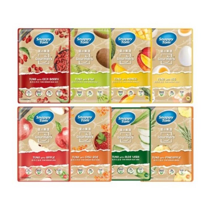 스내피톰 파우치 고머스 튜나 70g 8종, 70g, 8개