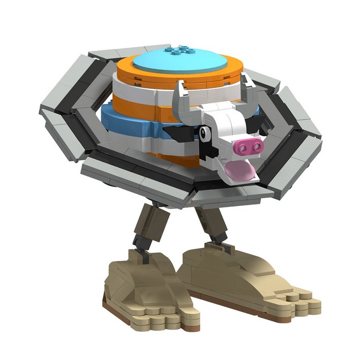 토이토 이탈리안 브레인롯 블럭 세트 캐릭터 호환 블록, 라 바카 사투르노 사투르니타, 1개