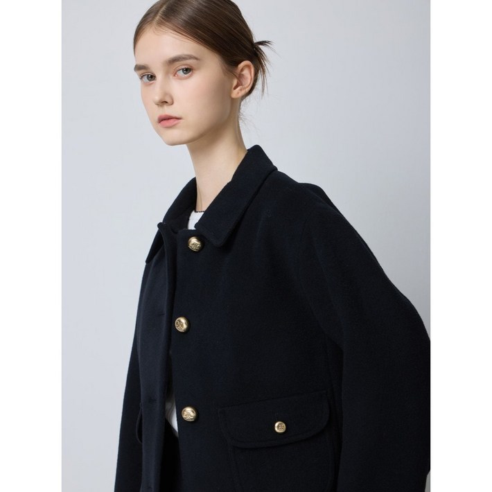 CC콜렉트 씨씨콜렉트 캐시미어 블랜드 크럽 칼라 재킷 C244MSG001 441281