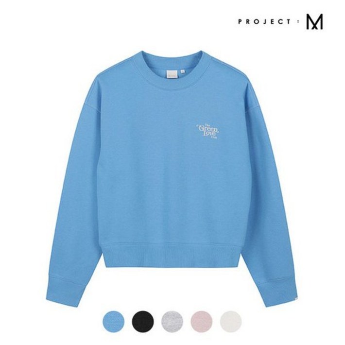 백화점 정품 폴햄 프로젝트엠 여성 PRJCT 라운드넥 크롭 플리스 맨투맨EYD4TR2877