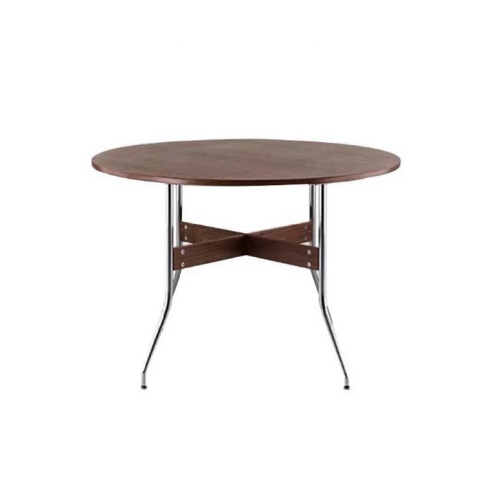 중세 바위 석판 작은 아파트 식탁 원형 단단한 나무 복고풍 발코니 레저 테이블