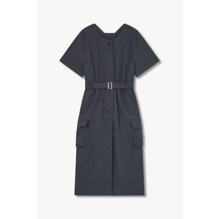 gcut 지컷 7255237105 프론트 버튼 벨티드 원피스