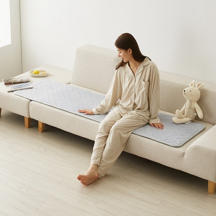 26년형 두께UP 한일좋은자리 전자파없는 양면극세사 탄소 소파 전기방석 전기요 온열매트, 45인용50X200cm, 차콜그레이