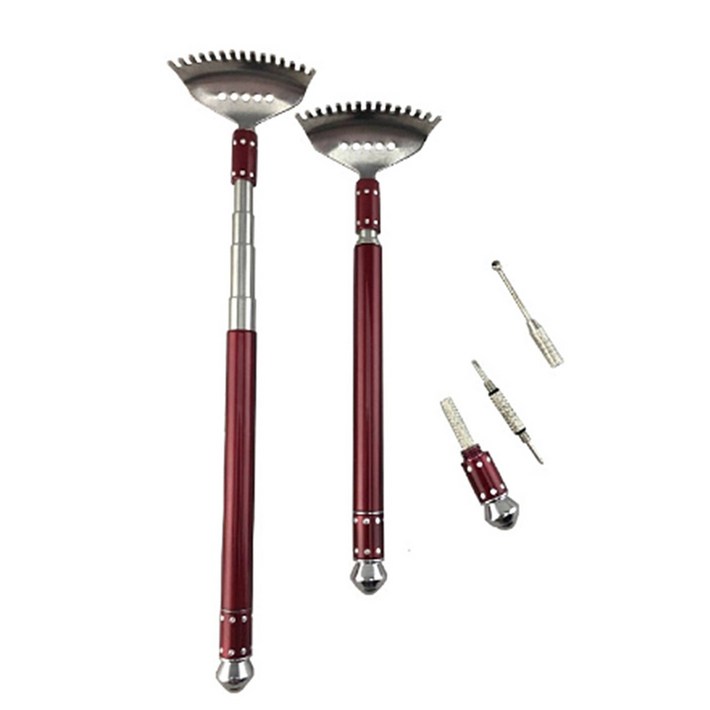 고급선물상자포장 대만 접이식 휴대용 안테나 효자손 대나무 편백나무 미니 등긁개 어버이날 부모님 효도 선물, 1개