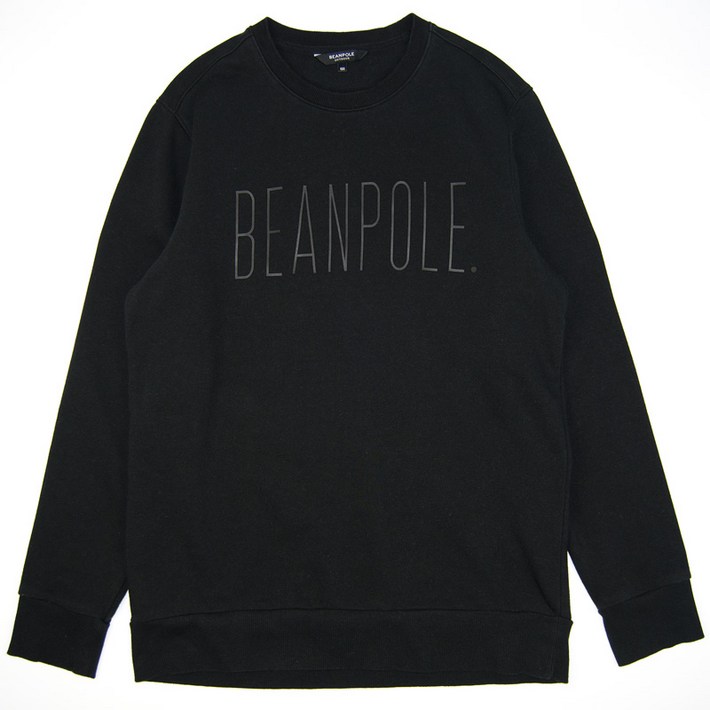 빈폴 블랙 면 아웃도어 맨투맨 긴팔 티셔츠 100 남성 MTL668 자바구제창고