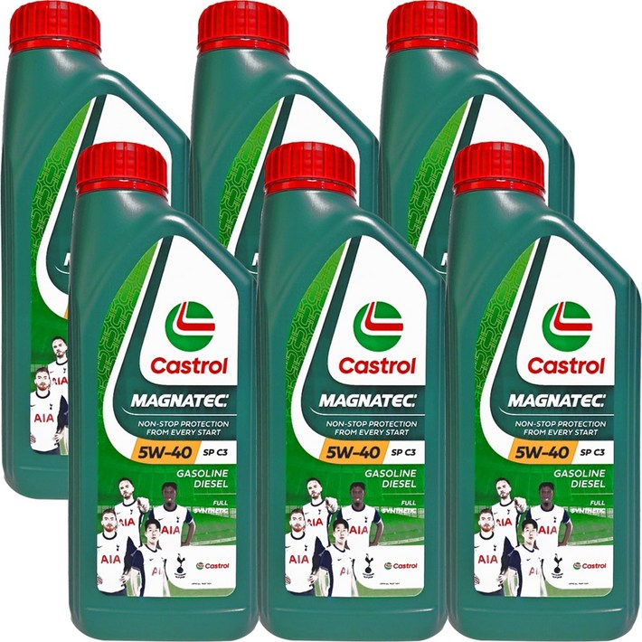 정품 캐스트롤 마그네틱 SN C3 5W40 합성오일 1L X 6개