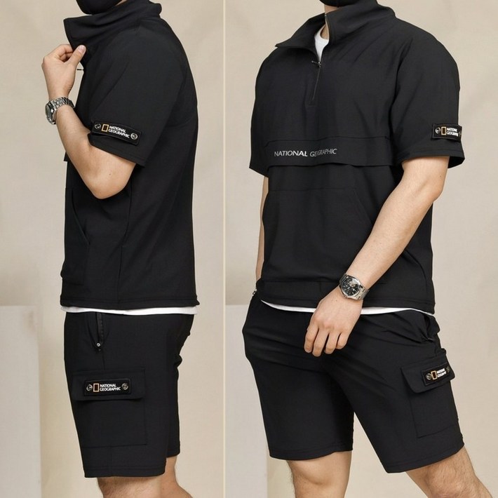 내셔널지오 IW 와펜 아노락 아이스 반팔세트 여름신상 남여공용