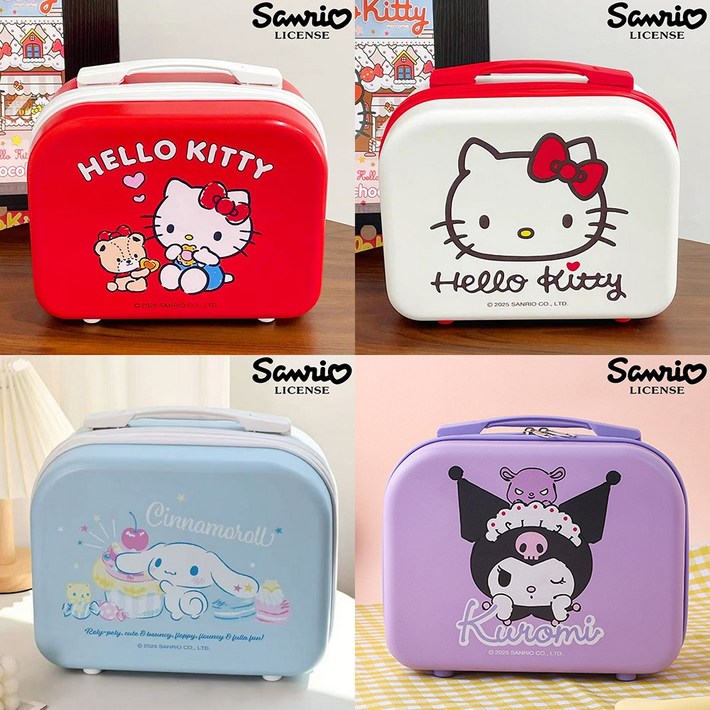 산리오 14인치 기내용 크로스형 캐리어 여성 여행가방 레디백