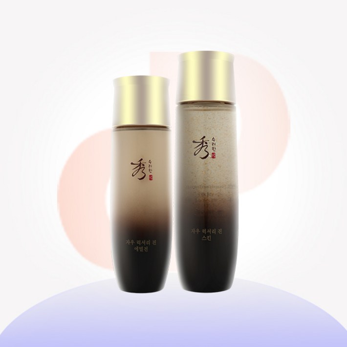 수려한 자우 럭셔리 진 기초 2종스킨에멀전, 1세트