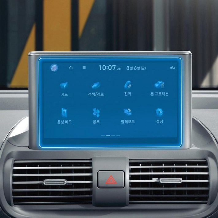 미르파크 캐스퍼 캐스퍼EV 호환 파노라마 네비게이션 보호필름, 1GB, 네비게이션  계기판  공조기지문방지