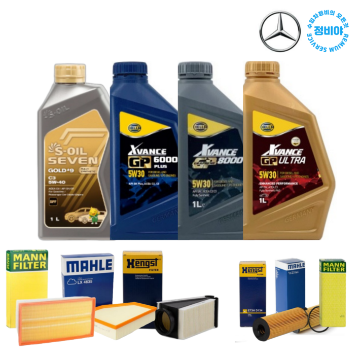 벤츠 CLS클래스 엔진오일세트 W21811년17년 CLS350D 디젤, 1개