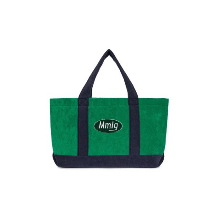 MMLG 엠엠엘지 Mmlg TERRY 토트백 (GREEN / 네이비) 매장정품 186588