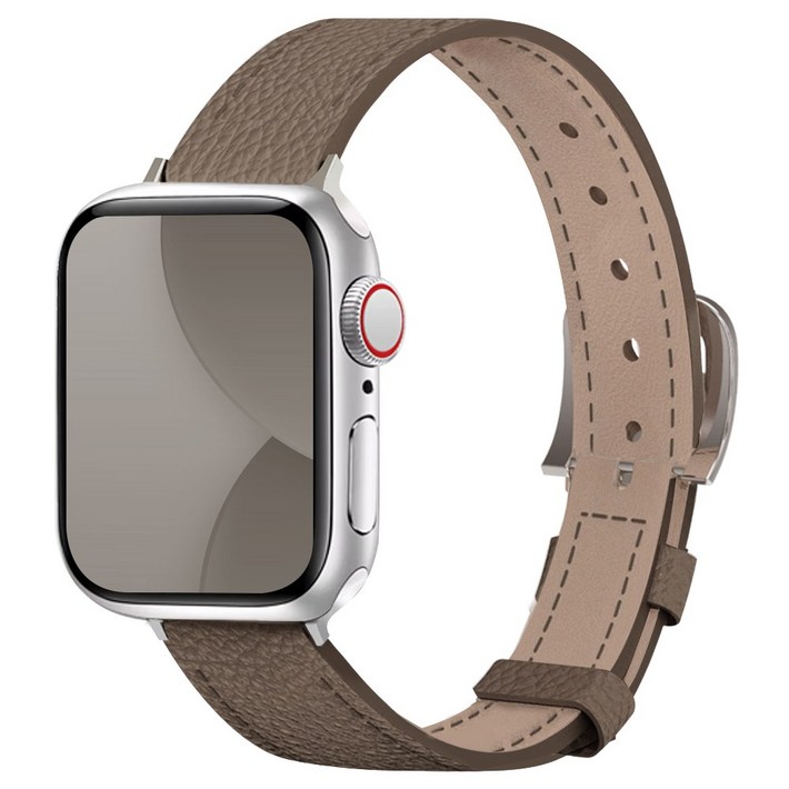 아이메이드잇 애플워치 호환 앱송 슬림 가죽 스트랩 밴드, 에토프