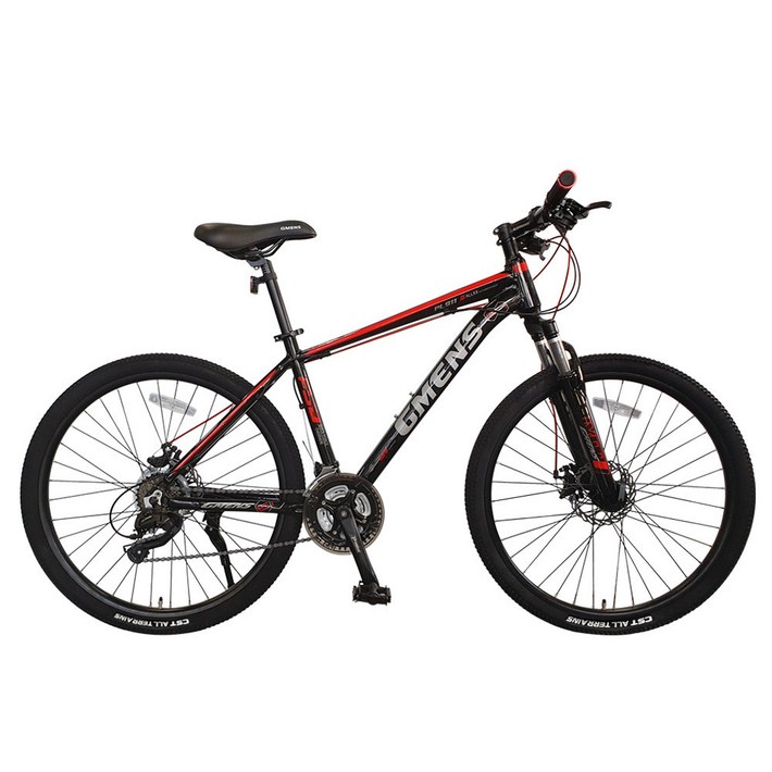 지멘스 자전거 시마노EN 알루미늄프레임 MTB 자전거 원터치변속21단 기계식디스크, 170cm, 블랙레드, 1개