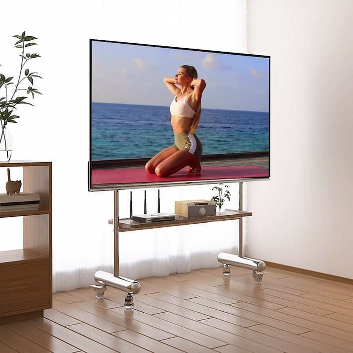 Allilio 착지 시 이동 가능한 TV 거치대 3275인치