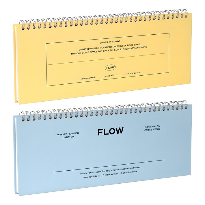 아이코닉 플로우 위클리 플래너 탁상용 2종 세트