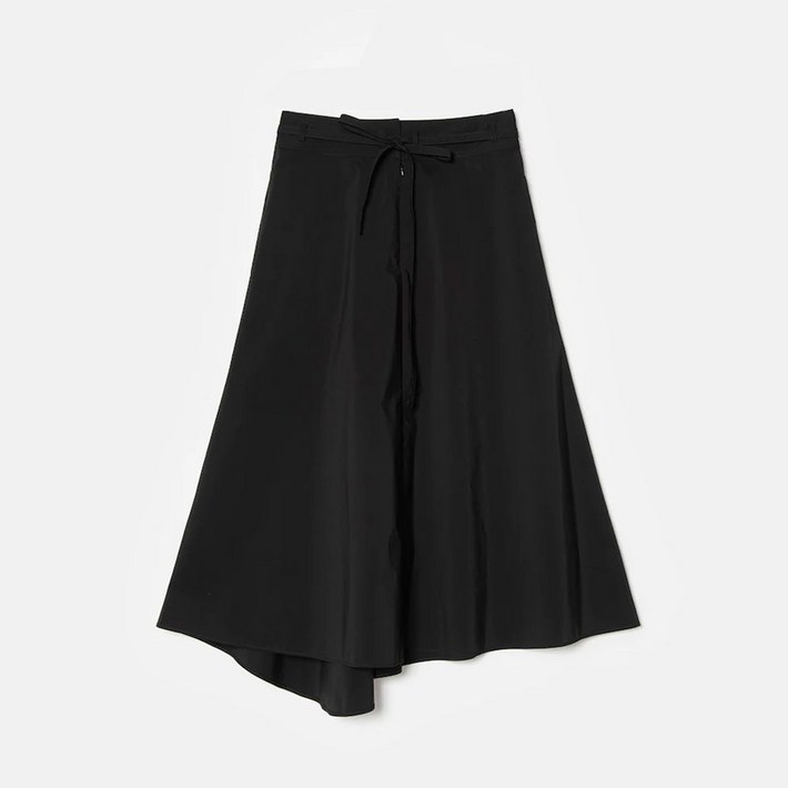 BEANPOLE 빈폴 레이디스 블랙 코튼 블렌드 롱 스커트 BF0727U015