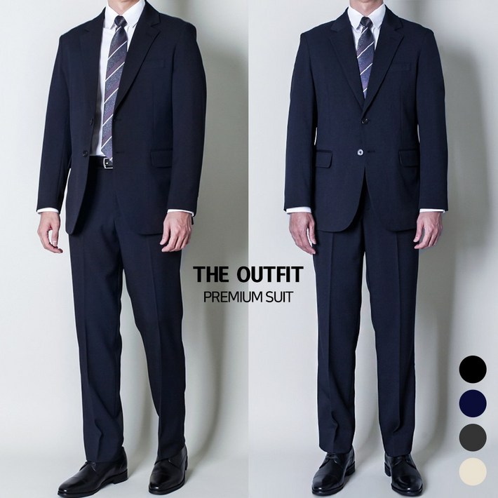 디아웃핏 남성 정장세트 사계절 캐주얼 기본 수트 면접 결혼식S4XL