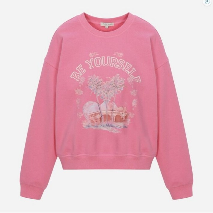 써스데이아일랜드 하트 모티브 스웻셔츠 T252MST135W 197000