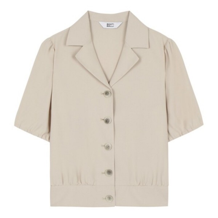 베스띠벨리본사 베스띠벨리 카라 밴딩 벌룬 블라우스 BGBAF2448