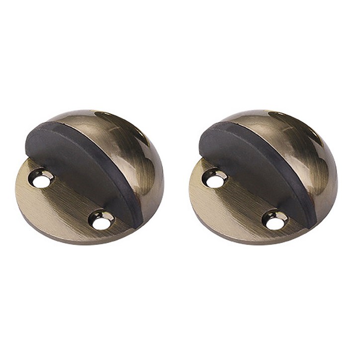 PUREGO 무타공 반달 도어스토퍼, 그린브론즈, 2개