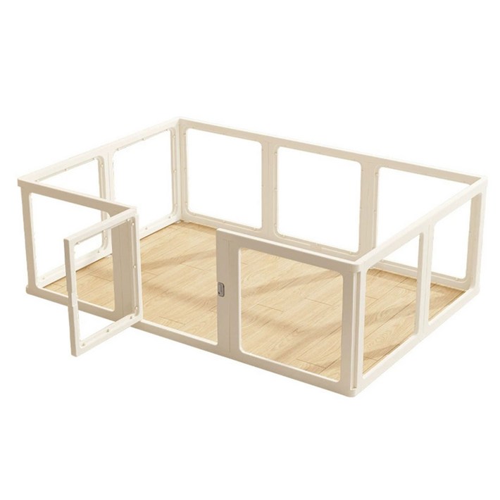 확장형 강아지 울타리 애견펜스 세트, 1개, 화이트