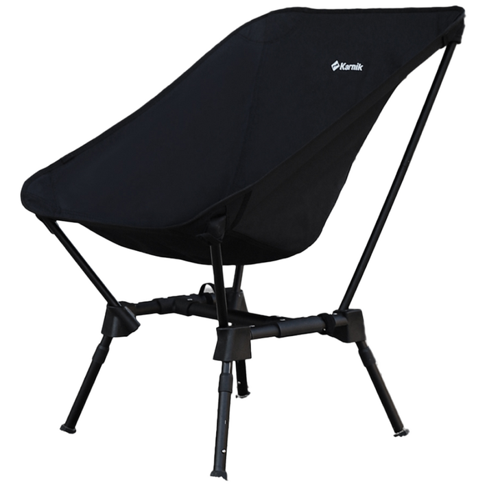 카르닉 높이조절 경량 접이식 폴딩 체어 캠핑의자 전용가방, 2개, 블랙내하중200kg