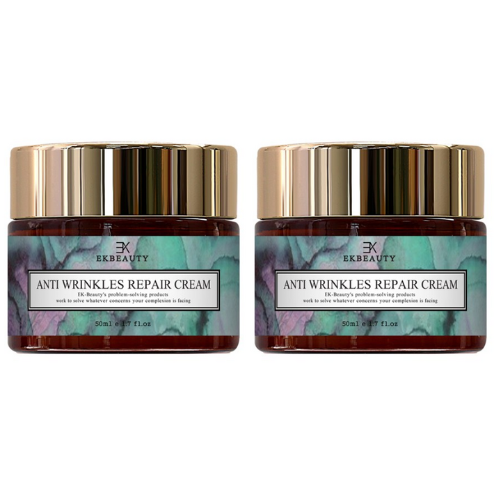 이케이뷰티 탄력크림 1위 주름개선 탄력 영양크림 콜라겐크림 안티에이징제품 고농축 기능성 무파라벤 천연화장품, 50g, 2개