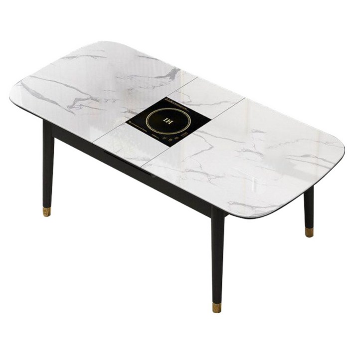 모듈리프 인덕션 식탁 확장형 세라믹 테이블 4인용, A 0.9m