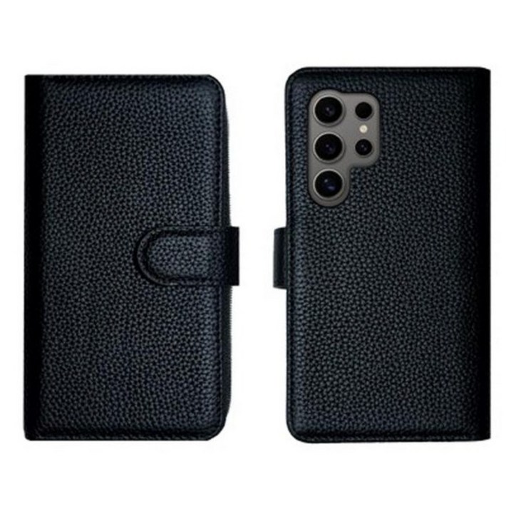 미클링 갤럭시버디4 케이스 바이 믹스드 지퍼 가죽 스트랩