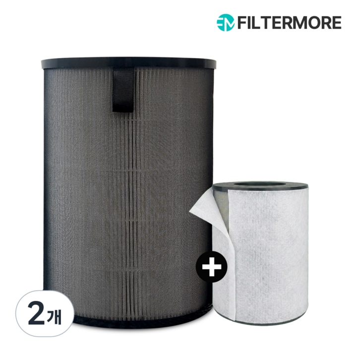 필터모아 발뮤다 에어엔진 공기청정기 호환 필터 보조필터 세트, 2개, 기본형보조필터