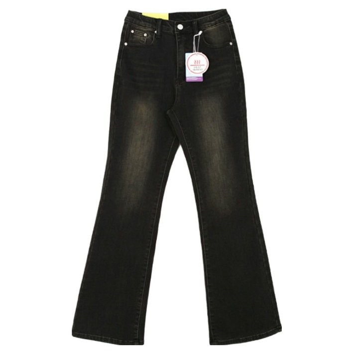 라라온 여성용 롱기본숏 기장 워싱 부츠컷 데님 데일리 발열기모 청바지 25TSP3283