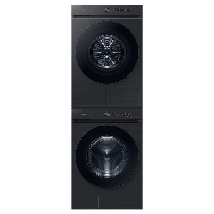 삼성전자 비스포크 그랑데 AI 세탁기 WF24CB8650BV 건조기 DV17CB6600BV 24kg 17kg 상단설치키트 방문설치, WF24CB8650BV세탁기 DV17CB6600BV건조기, 블랙캐비어