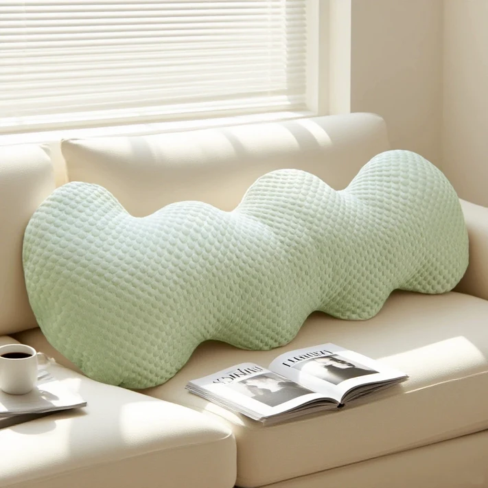 아노리빙 구름 냉감 바디필로우 인체공학 모찌 롱쿠션, 메론