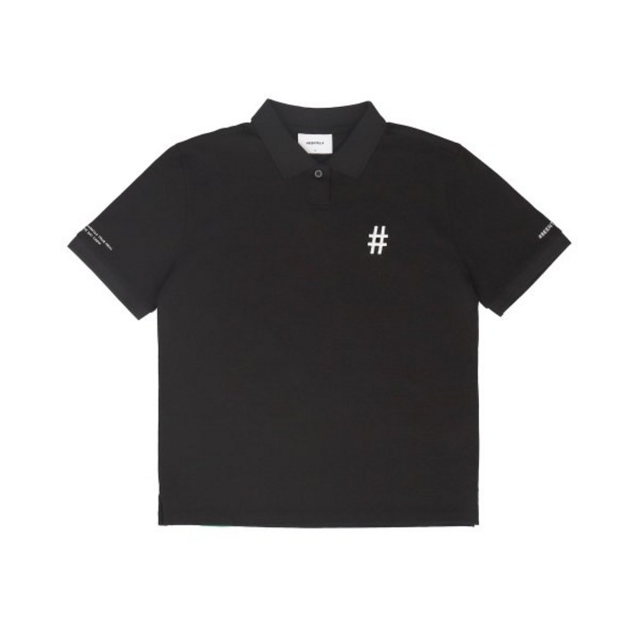 빠른출고빈트릴 골프 BEENTRILL GOLF 에센셜 레귤러핏 반팔 카라 티셔츠블랙