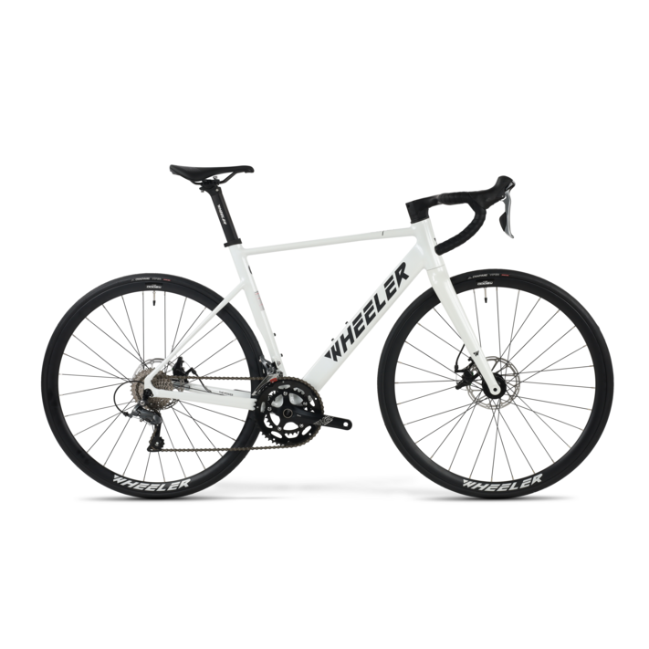 휠러 칠리 ALR 시티화이트 시마노 클라리스 입문용 가성비 디스크 로드자전거 추천 일체형 핸들바 풀인터널 입문급 로드바이크, 1개, 52cm, 시티화이트
