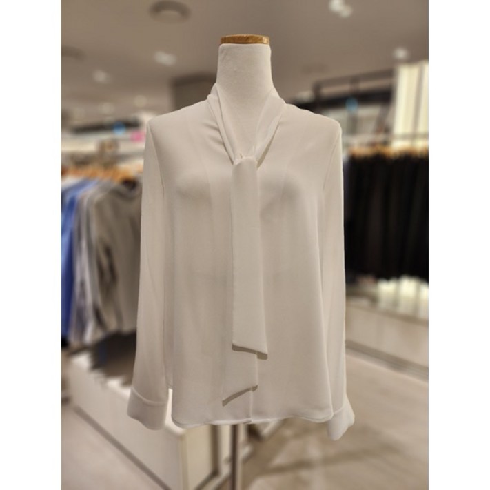 SOUP숲 V넥 타이 블라우스 SB9LS91