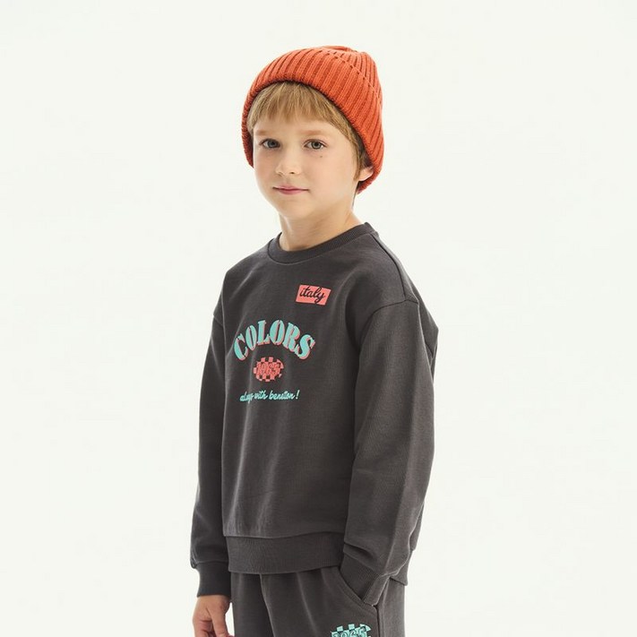 베네통 키즈 베네통 맨투맨 QAMT15561CG