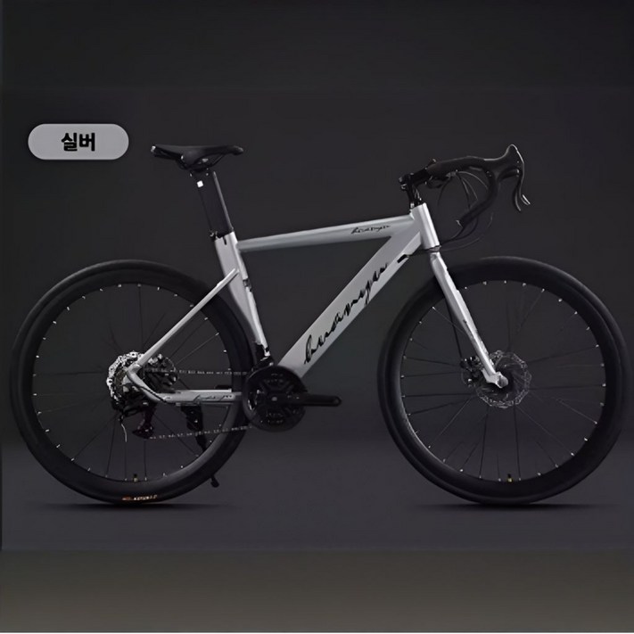 에키레 프리미엄 로드자전거 로드바이크 MTB자전거 사이클 싸이클자전거 중급로드바이크 700c, 1개, 175cm, 티타늄 실버 24단