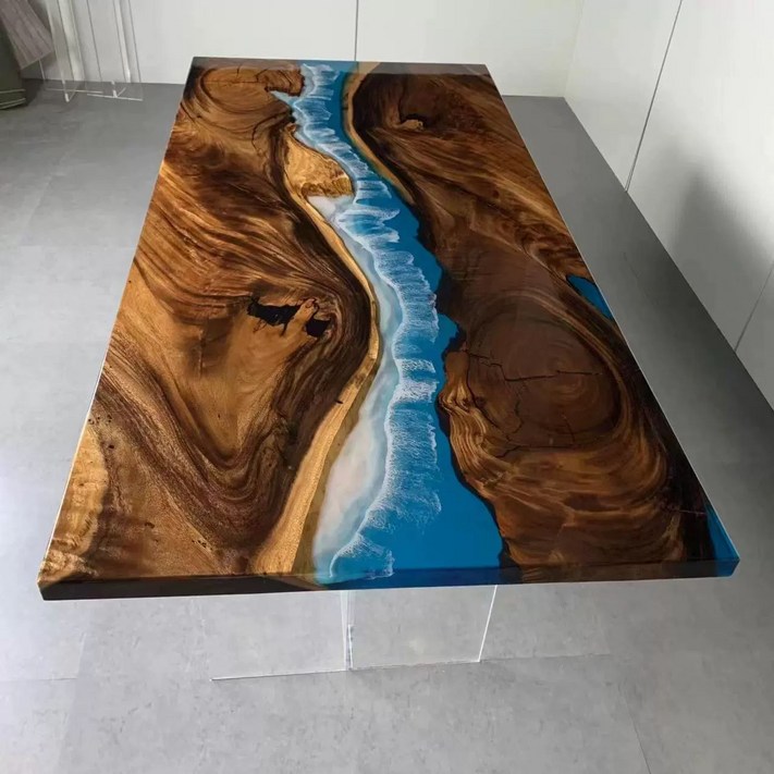 제프노스토어 레진테이블 스타일 원목테이블 바다