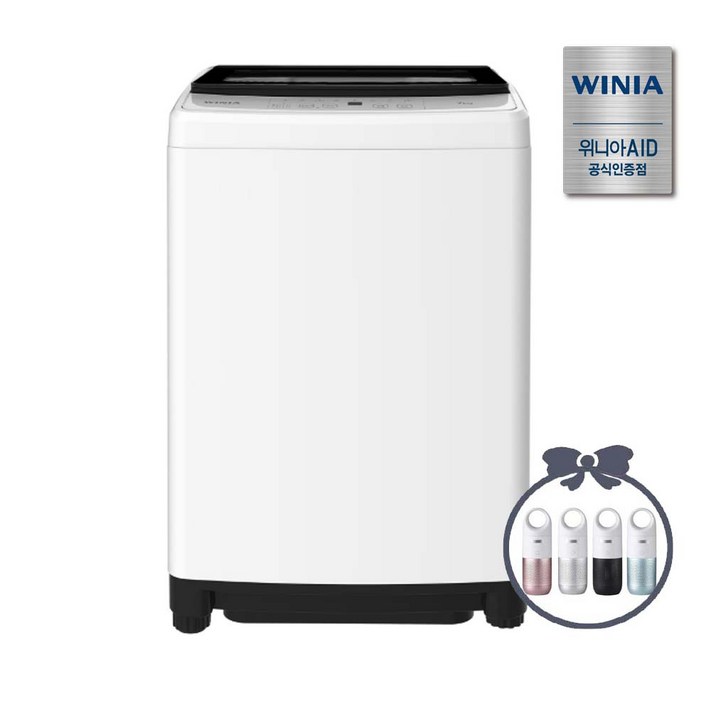 위니아 2026년형 신제품 미니 소형 원룸 오피스텔 통돌이 세탁기 WFE907SWA9 본사방문설치