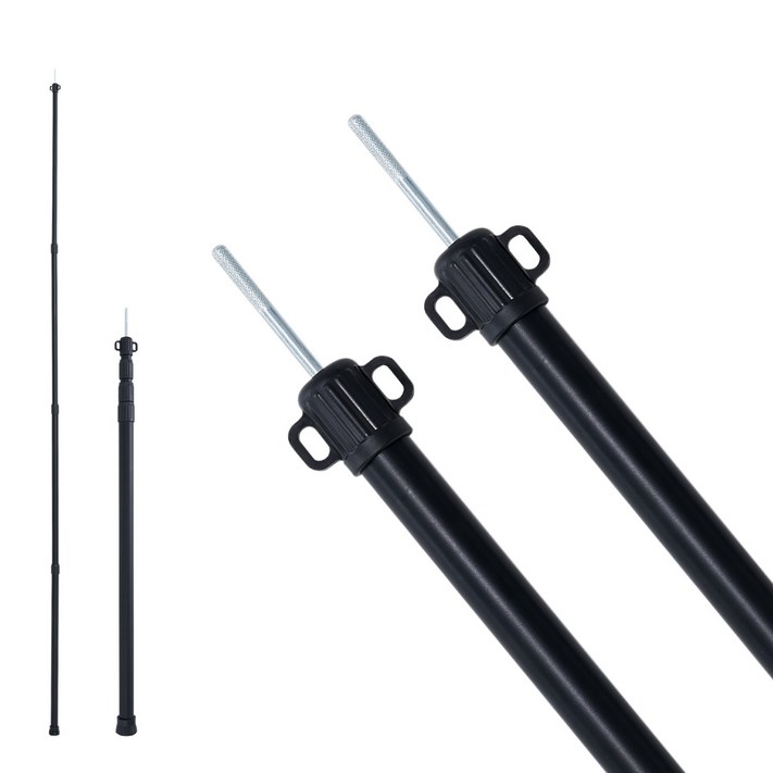 MOON LENCE 슬라이드폴대 타프 폴대 풀스펙 적용 4단무극조절 최대 지름 31mm 방풍 변형되지 않음 캠핑용품 부품 두랄루민 1세트, 1개