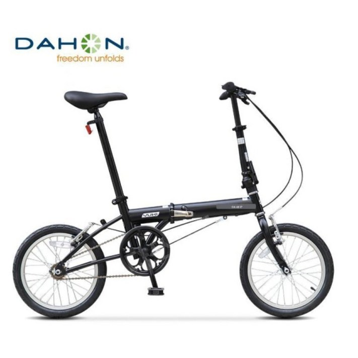 다혼 유키 KT610 접이식 경량 폴딩 자전거 16인치 미니벨로 가벼운, 블랙