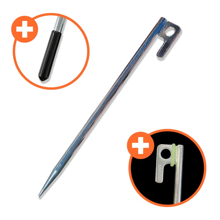 위드차차차 캠핑 텐트 콜팩 단조팩 타프 핑거 팩 S45C, 1개